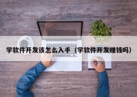 学软件开发该怎么入手（学软件开发赚钱吗）
